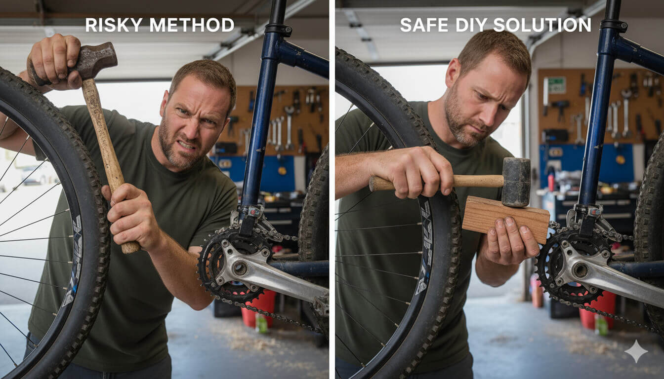 How to Remove a Bicycle Crank Without a Puller
