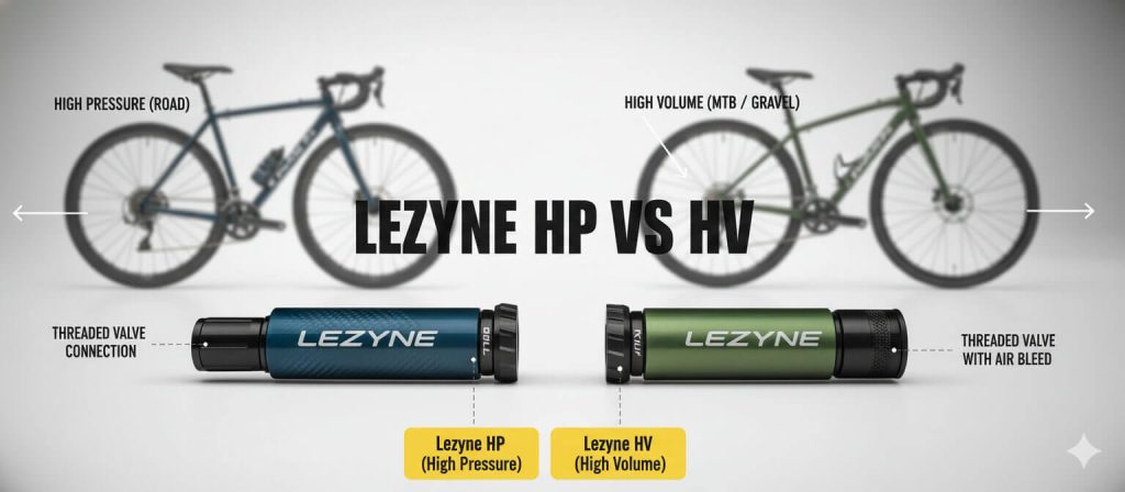 How we test — LEZYNE HP vs HV