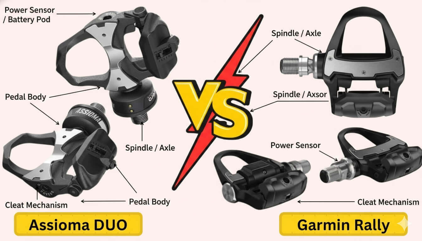 assioma duo vs garmin rally
