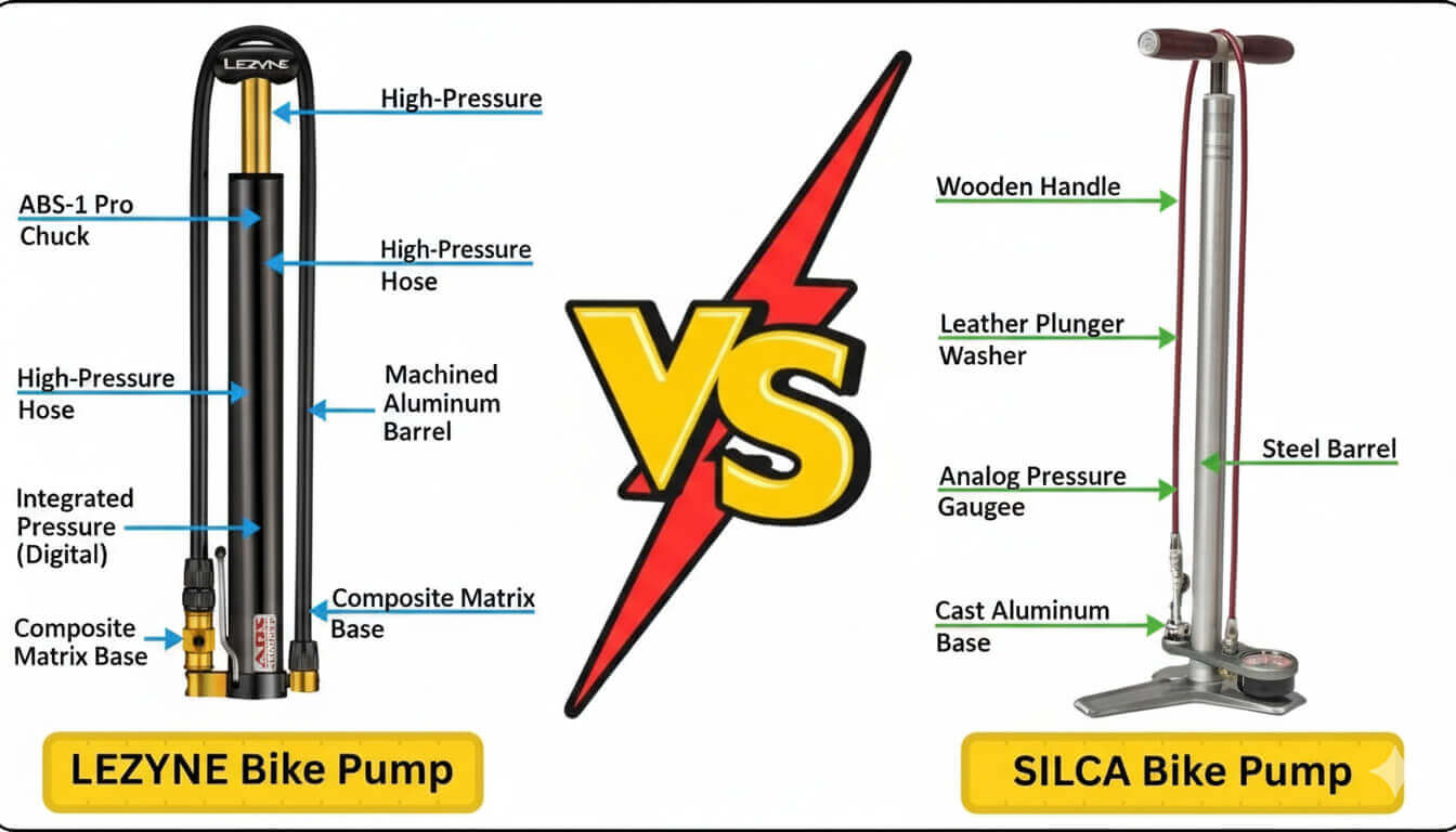 lezyne vs silca floor pump