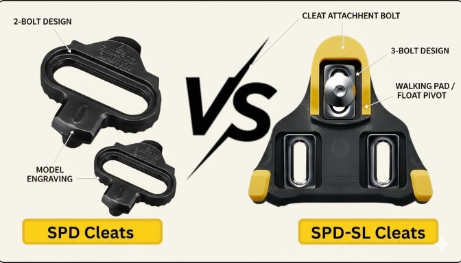 spd cleats vs spd sl