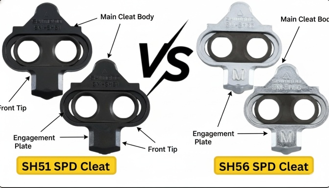 shimano sh51 vs sh56