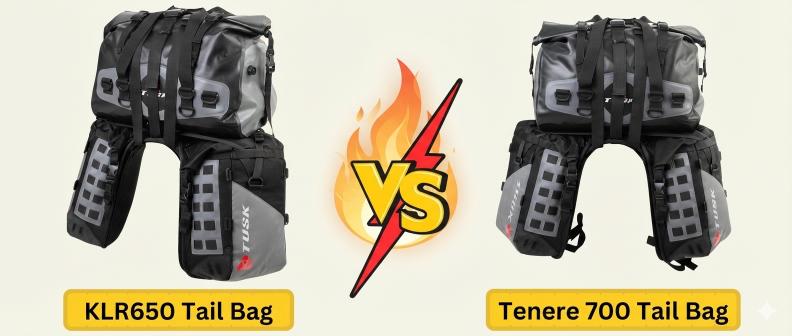 KLR650 vs Tenere 700 Tail Bag Detailed Comparison