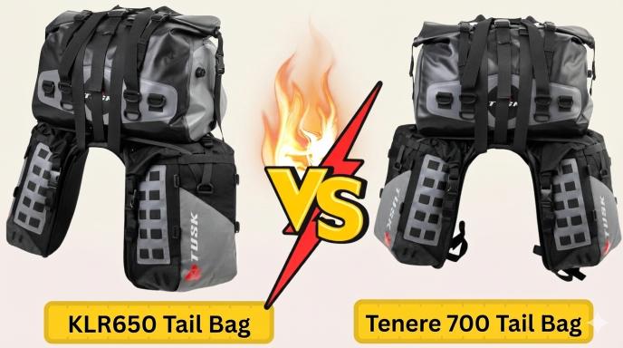KLR650 vs Tenere 700 Tail Bag