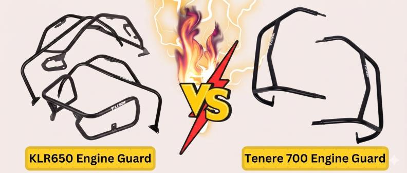 Detailed Comparison for KLR650 vs Tenere 700 Engine Guards