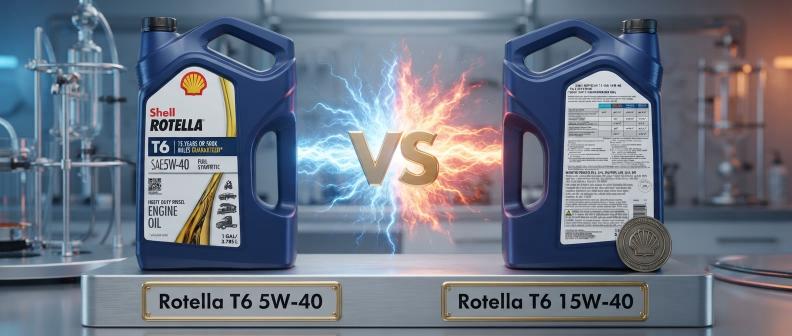Rotella T6 5W-40 vs 15W-40 Details Comparison